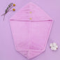 Super absorbent double-layer thickened coral velvet quick drying hair towel, shower cap, and headband towel