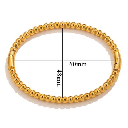 Fashion bamboo titanium steel bracelet female summer niche cold style ins stainless steel retro bamboo jewelry