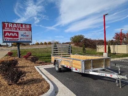Silver Ox 6X10 Single Axle 3 Board "Woody" Aluminum Utility Trailer