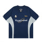 Color Block Splicing V-Neck Sports Short Sleeve T-Shirt Men's Letter Embroidery Breathable Quick-Dry Loose Casual Top