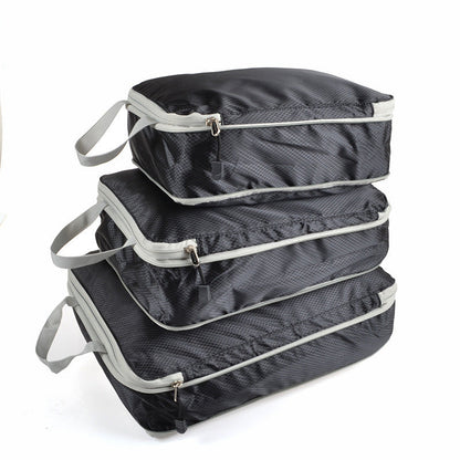 Travel compression packing cubes – ultralight, expandable, for luggage organization