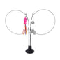 Suction cup cat toy stick that can be attached and held with steel wire multi head interchangeable cat toy and pet supplies