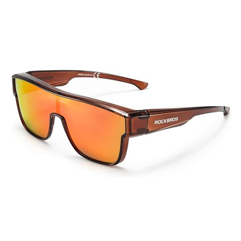 ROCKBROS Polarized Fit Over Glasses UV400 Sunglasses Wrap Around for Men Women