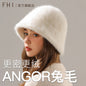 Women’s Real Rabbit Plush Hat – Big Head Circumference Warm Winter Hat