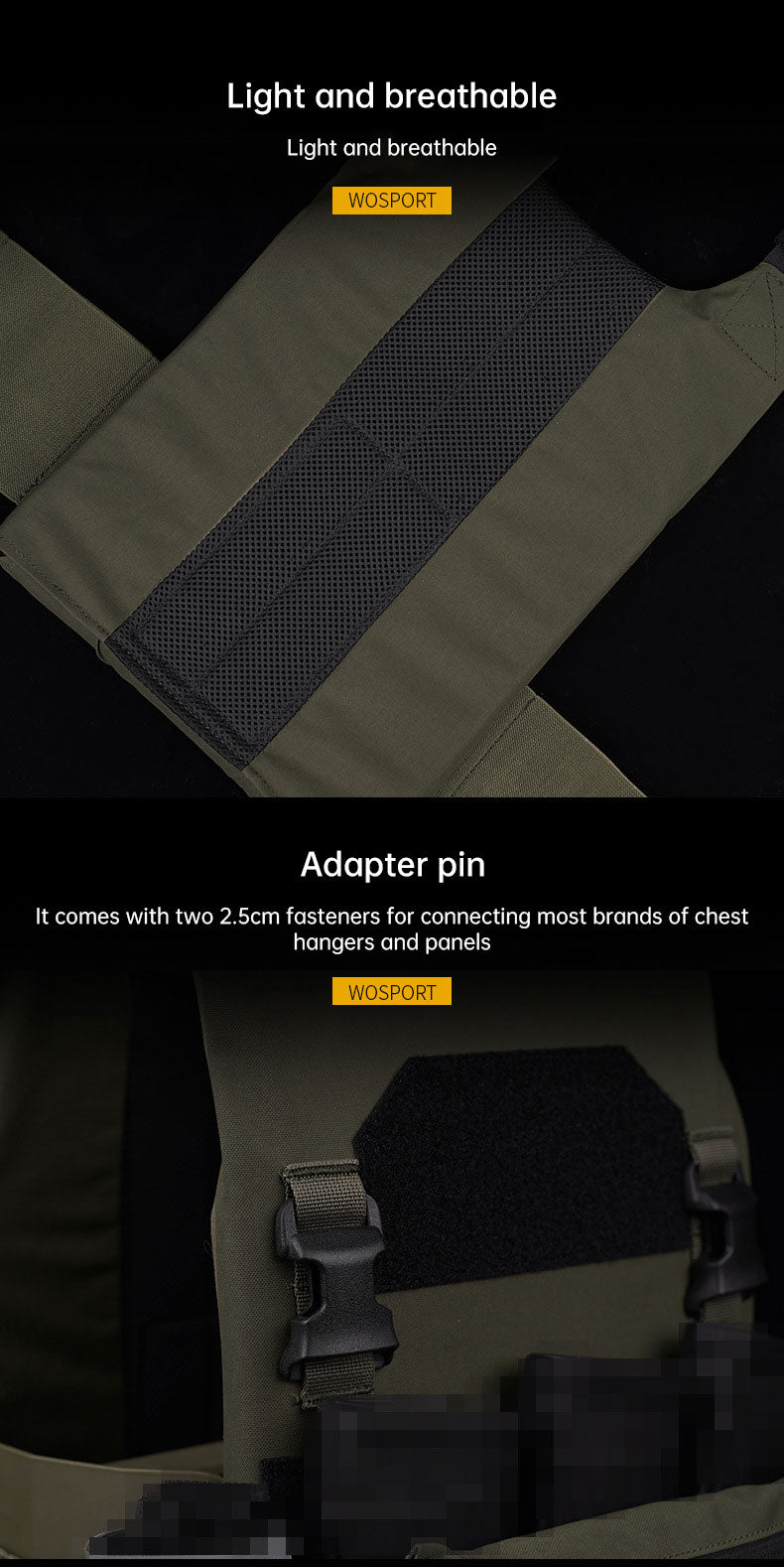 QASM Chest Buckle Waist Seal Storage Bag Little Dinosaur AC-1 Lightweight Tank Set