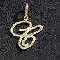 Hip hop accessories grass letter pendant melon seed buckle Cuban chain accessory