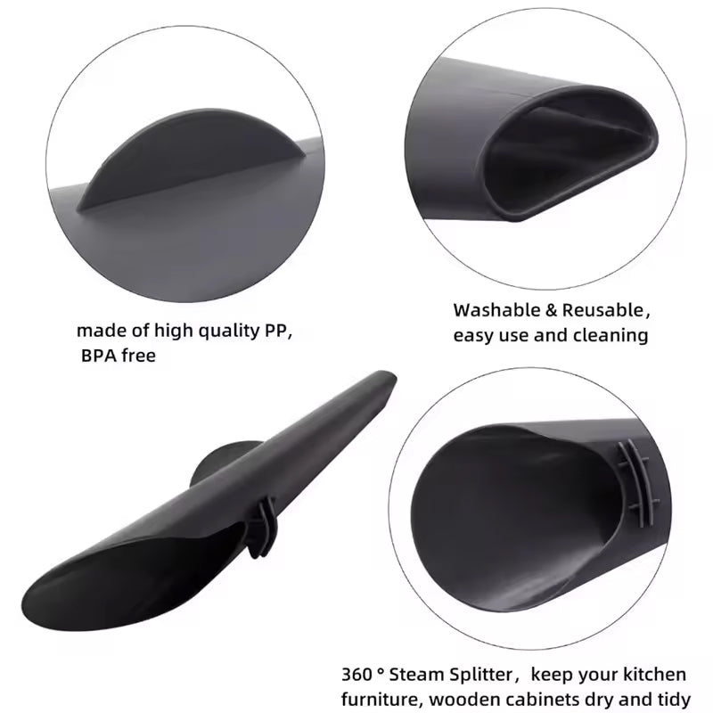 Steam Diverter for Thermomix TM5/TM6 pressure cookers. It's an air - guided, anti - scald steam relief tool for exhaust pipes.