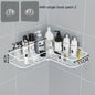 Bathroom Storage Rack Toilet Washroom Wall-Mounted Hole-Free Multi-Functional Iron Mesh Long Strip Organizer