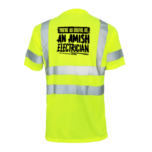 Amish Electrician - Reflective Safety T-Shirt