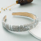 Hair Hoop Fashion New Design Shiny Gypsophila Thin Sponge Headband Korean High-End High-Skull Top Hair Accessories