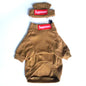 HYGGEPET Pet Clothing Fashion Brand Street Dog Clothing Fadou Teddy Schnauzer Undercoat Hat Set