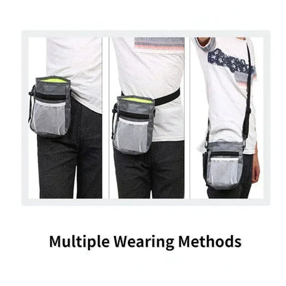 Pet Dog Puppy Training Treat Snack Pet Feed Pocket Pouch Multifunctional Pouch Food Crossbody Bag Pocket Dogwalking Waist Bag