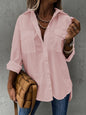 Women’s Casual Long Sleeve Shirt with Pocket