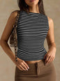 Women’s Slim Fit Striped Vest Top