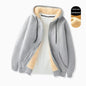 Gray High-Waist Loose Wide-Leg Straight Pants Women