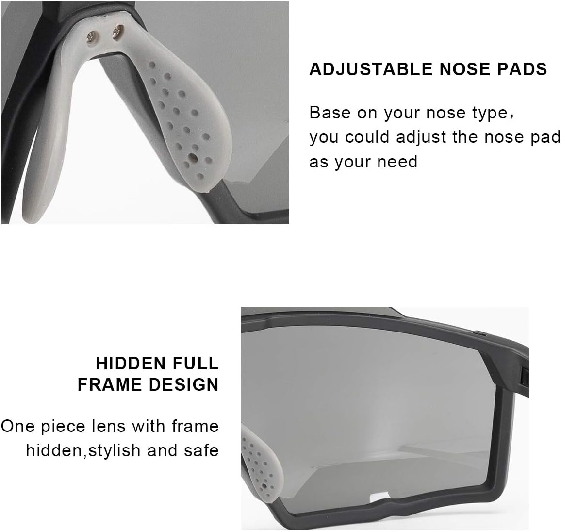 ROCKBROS MTB Cycling Sunglasses UV400 Polarized Lightweight HD Lens
