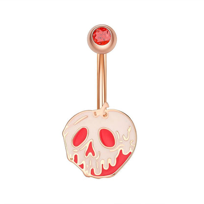 Navel Ring Creative Bat Bee Navel Buckle Navel Ring Body Piercing Jewelry