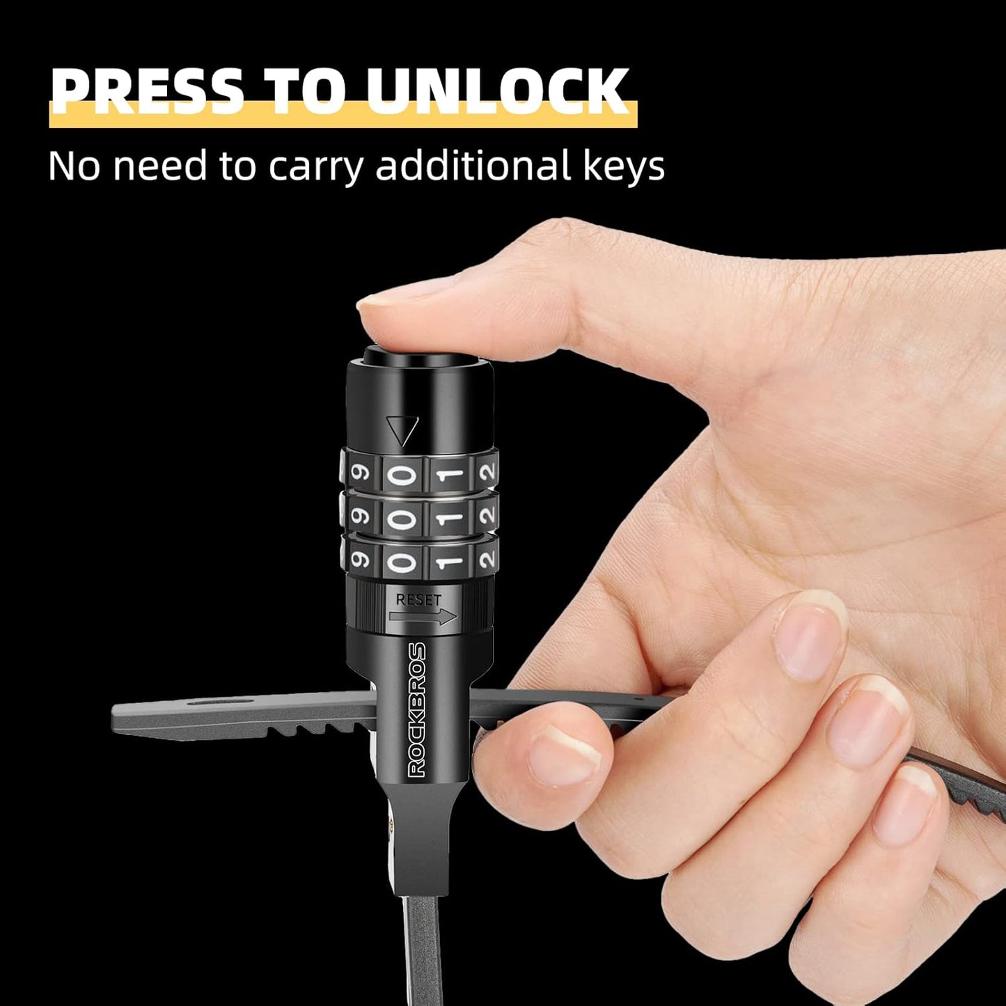 ROCKBROS LCXR Zip Tie Bike Lock Small Cable Lock