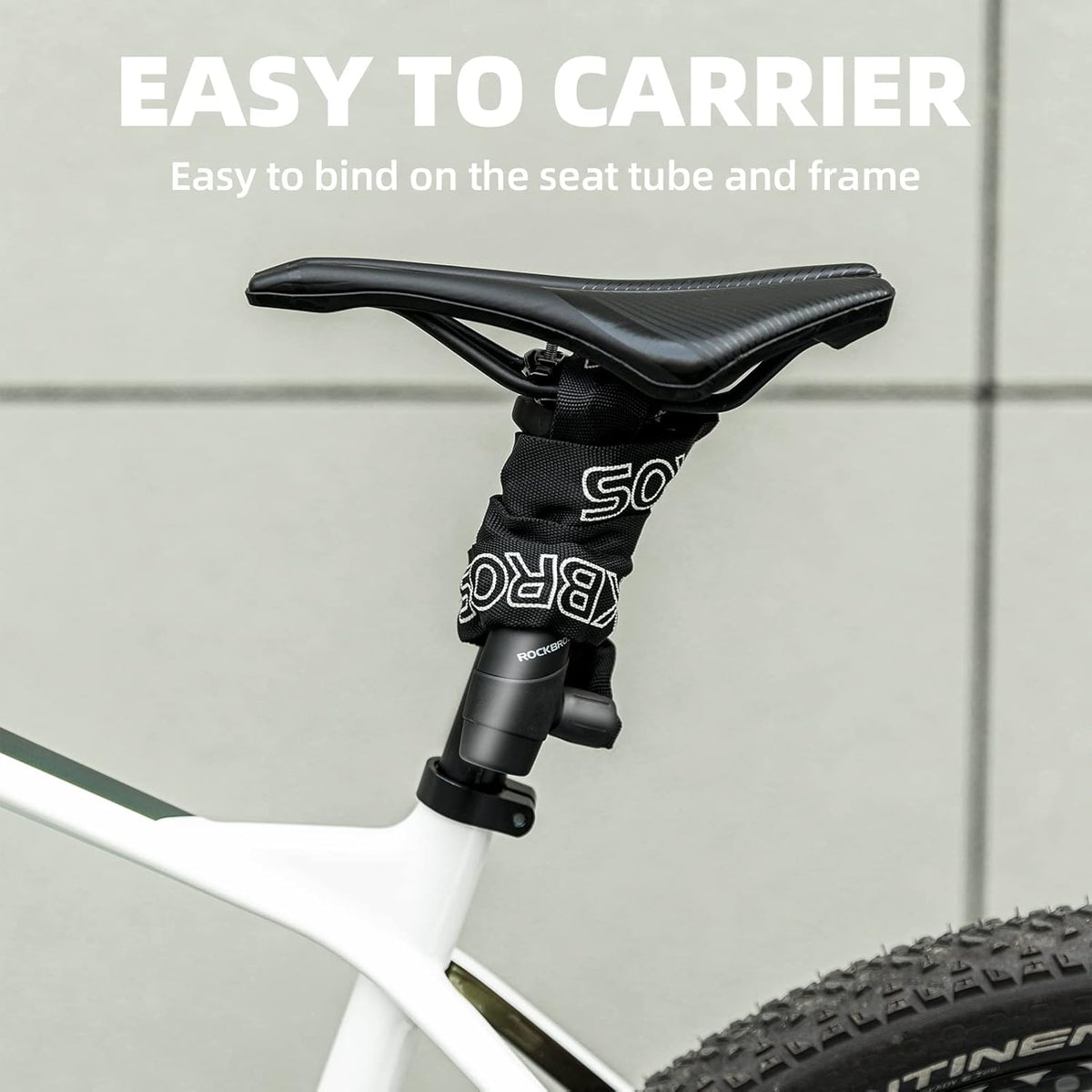 ROCKBROS Bike Lock Chain Bicycle Lock, Heavy Duty Anti Theft