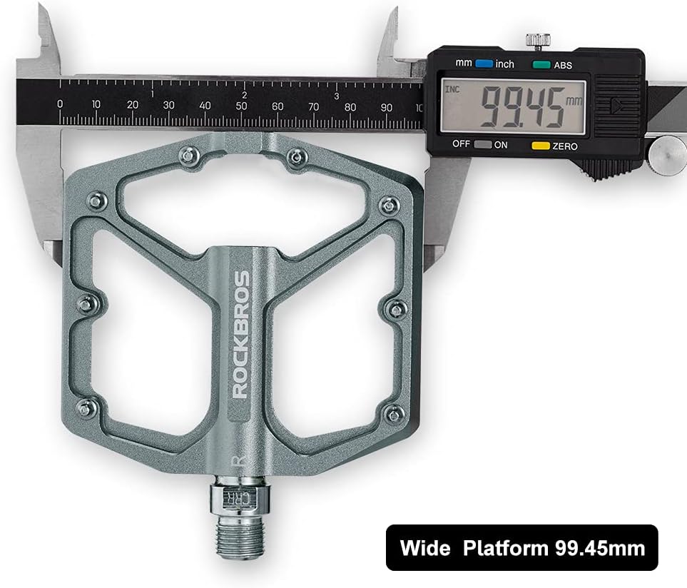 ROCKBROS Bike Pedals Lightweight Aluminum Platform 9/16'' Sealed Bearing