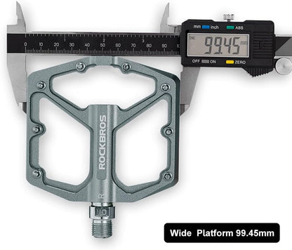 ROCKBROS Bike Pedals Lightweight Aluminum Platform 9/16'' Sealed Bearing