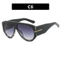 T-shaped large frame sunglasses, pilot's toad fashion cross-border sunglasses, personalized women's sunglasses