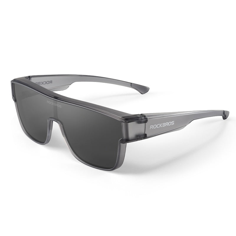 ROCKBROS Polarized Fit Over Glasses UV400 Sunglasses Wrap Around for Men Women