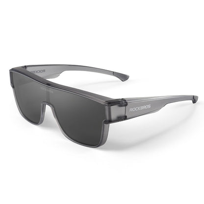 ROCKBROS Polarized Fit Over Glasses UV400 Sunglasses Wrap Around for Men Women