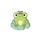 Quack Quack Enamel Pin Custom Frog Lotus Leaf Brooches Bag Lapel Pin Cartoon Animal Badge Jewelry Gift for Kids Friends