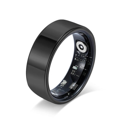 Health Smart Titanium Steel Ring Waterproof Blood Pressure Oxygen Sleep Movement Tracking Multi-Function Ring High-Tech Pair Ring