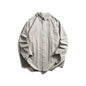 Checkered long sleeved loose casual shirt