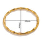 Fashion bamboo titanium steel bracelet female summer niche cold style ins stainless steel retro bamboo jewelry