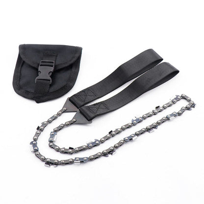 Outdoor hand zipper saw pocket chain saw garden tools 11/16/33 teeth 24 inch portable camping survival wire saw