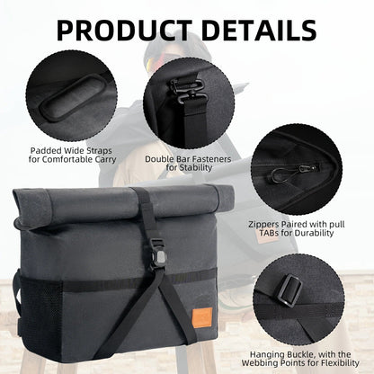 ROCKBROS Bike Handlebar Folding Bike Bag Bike Accessories Bike Storage 8L-10L