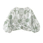 Fashionable Casual Loose Embroidered Short Top and Shorts for Women