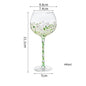 1 Piece Hand Painted Glass Goblet Cup Creative Red Wine Glasses Cup Flower Painted Stemware for Wedding Party Events