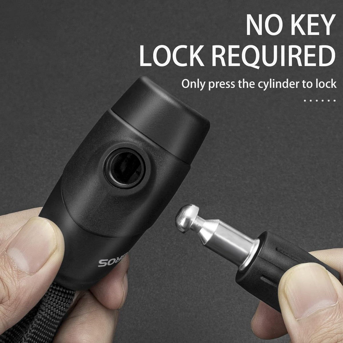 ROCKBROS Bike Lock Chain Bicycle Lock, Heavy Duty Anti Theft