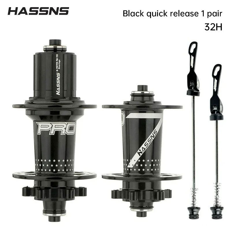 HASSNS PRO7 MTB Hub 32 Holes Bearing Bike Freehub Rear Hub Quick Release 32H Four Palin 7 8 9 10 11 12 Speed 6 Pawl Hubs