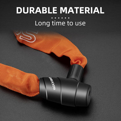 ROCKBROS Bike Lock Chain Bicycle Lock, Heavy Duty Anti Theft