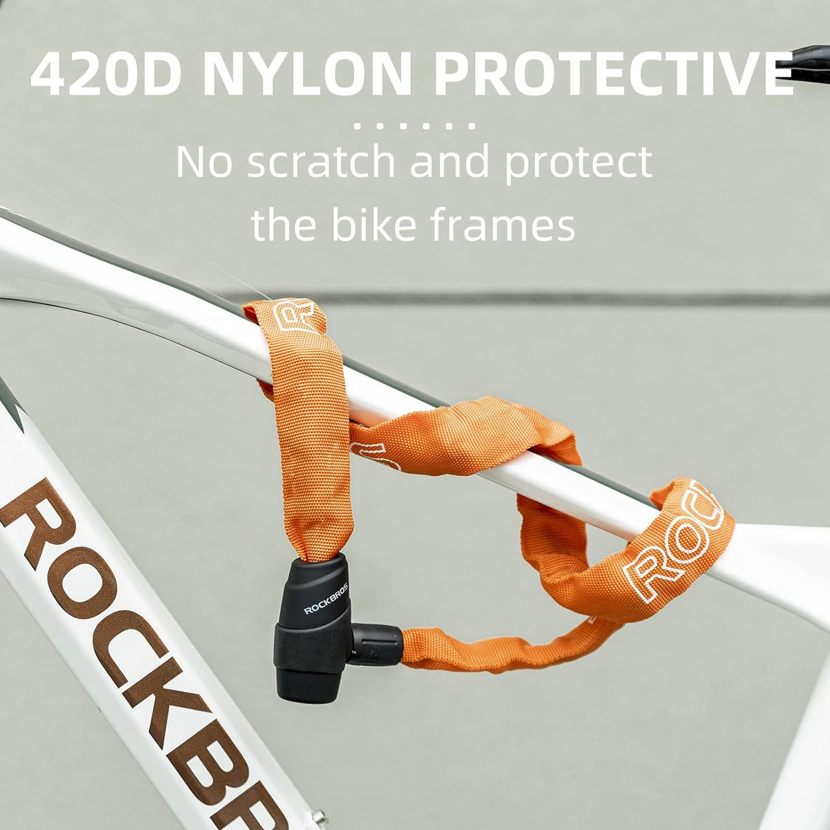 ROCKBROS Bike Lock Chain Bicycle Lock, Heavy Duty Anti Theft