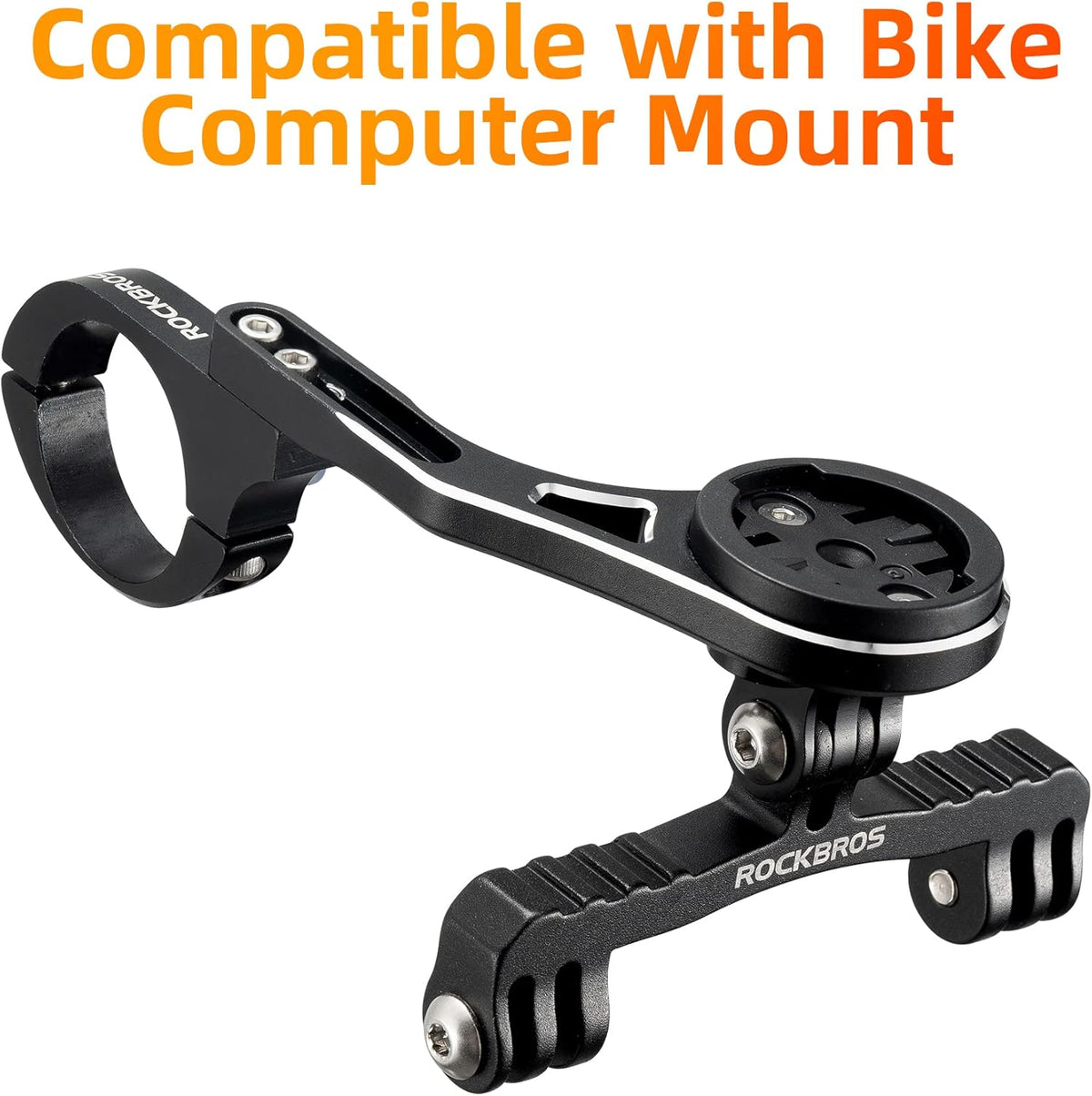 ROCKBROS Out Front Bike Mount Cycling Computer Mount Bike Handlebar 1.25''/ 31.8mm