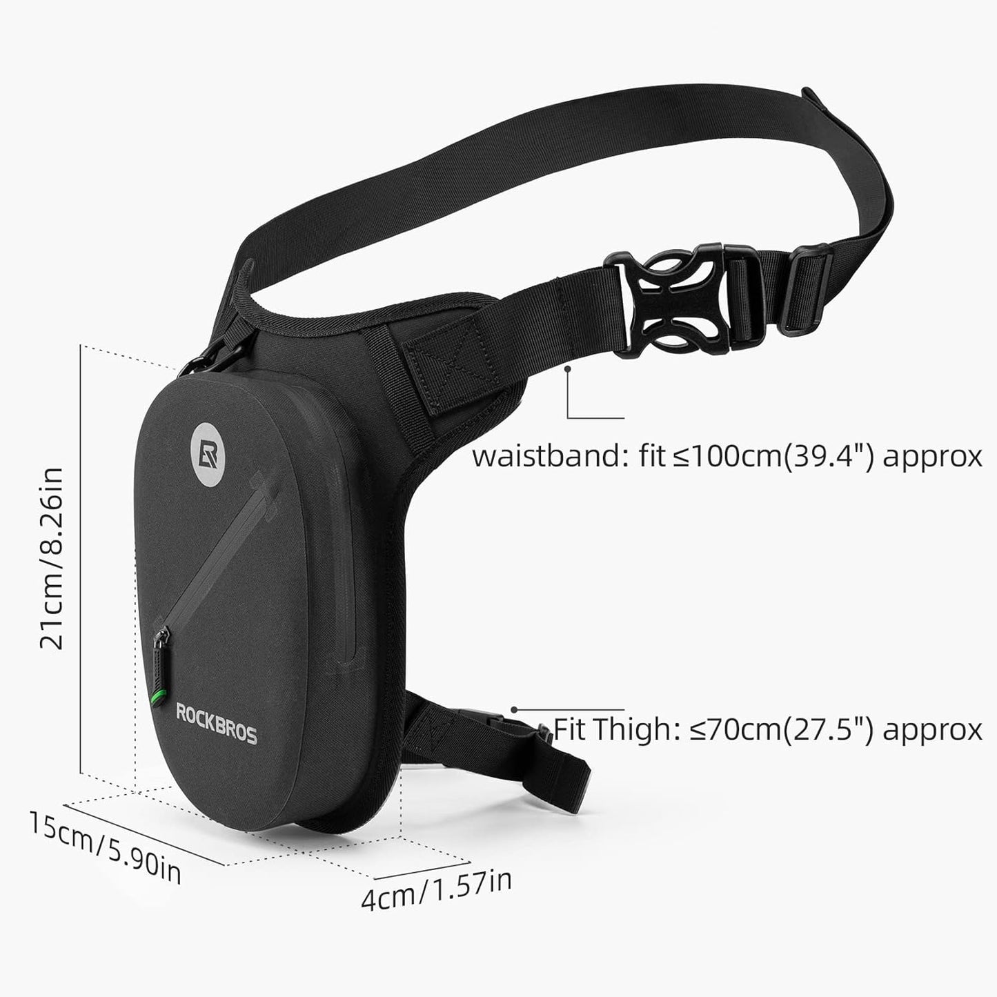 ROCKBROS Waterproof Motorcycle Drop Leg Bag Adjustable Durable 1L Capacity