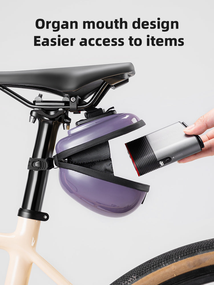 ROCKBROS 0.4L Hard Shell Bicycle Tailbag Lightweight Convenient Portable Saddle Bag