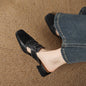 Retro Closed Toe Half Slippers | Women’s Low Heel Summer Sandals