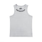 Gothic Letter Embroidery Ribbed Tank Top Men's Sports Fitted Casual Striped Sleeveless T-Shirt