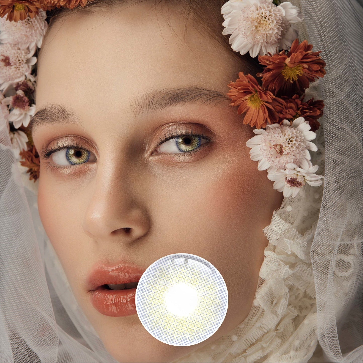 1Pcs FDA Certificate Eyes Beautiful Pupil Colorful Girl Cosplay Contact Lenses Blue