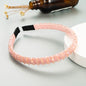 Hair Hoop Hand-Woven Beaded Headband Female Baroque Sponge Hair Bundle Korean Face Wash Hair Accessories