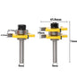 2 pc 8mm Shank high quality Tongue & Groove Joint Assembly Router Bit Set 3/4 Stock Wood Cutting Tool