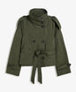 Women’s Lace-Up Waist Trench Coat