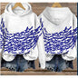 Women’s Printed Hooded Long Sleeve Pullover Sweatshirt